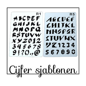 Cijfersjablonen Cijfersjablonen