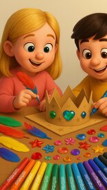 Knutselen Met Kinderen - Kroon Maken En Versieren