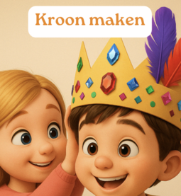 Kroon knutselen – Koningsdag kroon maken met papier