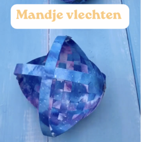 Mandje Vlechten van Papier – Papier Vlechten Stap voor Stap