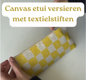 Etui versieren met textielstiften — DIY tekenetui maken