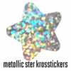 Krasstickers - Zilveren Glitter Ster - Kraskaarten Maken - Zelf Krasplaatjes Maken - DIY Kraskaarten - Waardebon Kraskaarten - Persoonlijke Kraskaarten - Krasbon Maken - DIY Waardebonnen - Cadeaubon K