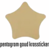 Krasstickers - Gouden Pentagram - Kraskaarten Maken - Zelf Krasplaatjes Maken - DIY Kraskaarten - Waardebon Kraskaarten - Persoonlijke Kraskaarten - Krasbon Maken - DIY Waardebonnen - Cadeaubon Krasla