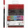 Fineliners | Tekenpennen Smalle Punt | Rood | 0,6-0,7 mm | 12 stuks