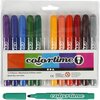 Viltstiften Set | Diverse Kleuren | Kleurstiften | Tekenstiften | Dikke Punt 5mm | 12 stuks