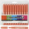 Oranje Viltstiften | Mandarijn Oranje | Kleurstiften | Tekenstiften | Dikke Punt 5mm | 12 stuks