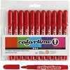 Rode Viltstiften | Rood | Kleurstiften | Tekenstiften | Dikke Punt 5mm | 12 stuks