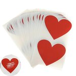Krasstickers - Rode Hartjes - Kraskaarten Maken - Zelf Krasplaatjes Maken - DIY Kraskaarten - Waardebon Kraskaarten - Persoonlijke Kraskaarten - Krasbon Maken - DIY Waardebonnen - 6-7cm - 10 stuks