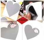 Krasstickers - Zilveren Hartjes Groot - Kraskaarten Maken - Zelf Krasplaatjes Maken - DIY Kraskaarten - Waardebon Kraskaarten - Persoonlijke Kraskaarten - Krasbon Maken - DIY Waardebonnen - Cadeaubon