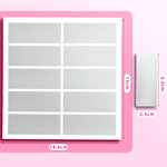 Krasstickers - Zilveren Rechthoek - Kraskaarten Maken - Zelf Krasplaatjes Maken - DIY Kraskaarten - Waardebon Kraskaarten - Persoonlijke Kraskaarten - Krasbon Maken - DIY Waardebonnen - Cadeaubon Kras