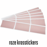 Krasstickers - Roze Rechthoek - Kraskaarten Maken - Zelf Krasplaatjes Maken - DIY Kraskaarten - Waardebon Kraskaarten - Persoonlijke Kraskaarten - Krasbon Maken - DIY Waardebonnen - Cadeaubon Kraslaag