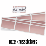 Krasstickers - Roze Rechthoek - Kraskaarten Maken - Zelf Krasplaatjes Maken - DIY Kraskaarten - Waardebon Kraskaarten - Persoonlijke Kraskaarten - Krasbon Maken - DIY Waardebonnen - Cadeaubon Kraslaag
