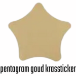 Krasstickers - Gouden Pentagram - Kraskaarten Maken - Zelf Krasplaatjes Maken - DIY Kraskaarten - Waardebon Kraskaarten - Persoonlijke Kraskaarten - Krasbon Maken - DIY Waardebonnen - Cadeaubon Krasla
