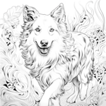 Kleurboek Honden &ndash; Kleurboek met Hondenprints &ndash; Kleurboek Volwassenen Honden &ndash; Kleurboek Kinderen Honden