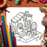 Comfy Buddies Kleurboek - Gezellige Winterse En Kerst Kleurplaten - Kleurboek Volwassenen en Kinderen - Knus Kleurboek