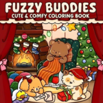 Comfy Buddies Kleurboek - Gezellige Winterse En Kerst Kleurplaten - Kleurboek Volwassenen en Kinderen - Knus Kleurboek