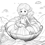 Kleurboek Zeemeerminnen &ndash; Zeemeermin Oceaan Thema &ndash; Kleurboek Voor Volwassenen En Kinderen &ndash; Schattige Ill