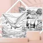 Dino Kleurboek - Kleurboek Kinderen Dinosaurus - Kleurboek Dinosaurus