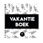 Invulboek Vakantie - Vakantieboek Reisdagboek - Reisherinneringen Boek - Vakantie Fotoboek - Travel Journal - 21x21cm - Zwart