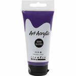 Acryl Verf, semi-glanzend, dekkend, violet blue, 75 ml/ 1 fles