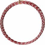 Alu draad, diamond-cut, dikte 2 mm, rood, 7 m/ 1 rol