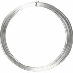 Alu draad, rond, dikte 1 mm, zilver, 16 m/ 1 rol
