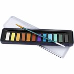 Aquarelset, metallic kleuren, 12 kleur/ 1 doos