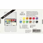 Art Metallic Aquarelverf 12 Kleuren | Metallic Waterverf Set | Aquarelverf Metallic | 12 Kleuren