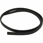Band van Imitatie Leer, B: 10 mm, dikte 3 mm, zwart, 1 m/ 1 doos