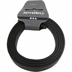 Band van Imitatie Leer, B: 10 mm, dikte 3 mm, zwart, 1 m/ 1 doos