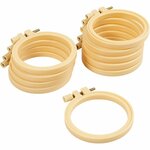 Borduurframe | Kunststof | Borduurring lichtgewicht | Handwerkhoepel | &Oslash; 9,5 cm | 10 stuks
