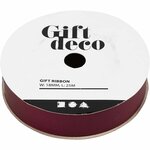 Cadeaulint rood | Geschenklint | Inpaklint | Rood cadeaulint mat | 18 mm | 25 Meter