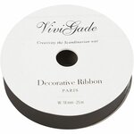 Cadeaulint zwart | Geschenklint | Inpaklint | Zwart cadeaulint mat | 18 mm | 25 Meter