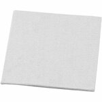 Canvas Paneel, afm 10x10 cm, dikte 3 mm, 280 gr, wit, 1 stuk