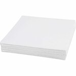 Canvas Paneel, afm 20x20 cm, dikte 3 mm, 280 gr, wit, 10 stuk/ 1 doos