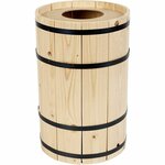 Carnavalsvat, grenen, H: 38 cm, d 24 cm, klein, 1 stuk