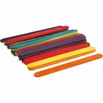 Constructiehoutjes, L: 11,4 cm, B: 10 mm, diverse kleuren, 30 stuk/ 1 doos