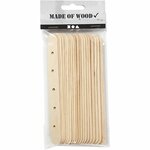 Constructiestokjes, L: 15 cm, B: 1,8 cm, gatgrootte 4 mm, 20 stuk/ 1 doos
