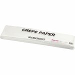 Crepepapier, vel 50x250 cm, wit, 10 vouw/ 1 doos