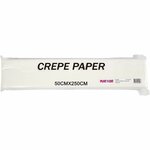 Crepepapier, vel 50x250 cm, wit, 10 vouw/ 1 doos
