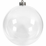 Transparante Plastic Ballen | Vulbare Deco Ballen | Tweedelige Hobbyballen | &Oslash; 13,6 cm | 1 Stuk