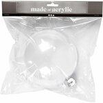 Transparante Plastic Ballen | Vulbare Deco Ballen | Tweedelige Hobbyballen | &Oslash; 15,6 cm | 1 Stuk