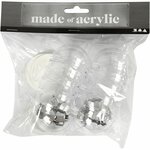 Transparante Plastic Ballen | Vulbare Deco Ballen | Tweedelige Hobbyballen | &Oslash; 5 cm | 10 Stuks