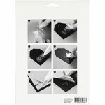 Deco folie en transfer vel, bloemen, vel 15x15 cm, roze, zilver, 4 vel/ 1 doos