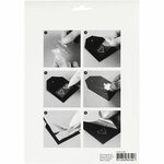 Deco folie en transfervel, vuurtoren, vel 15x15 cm, blauw, zilver, 2x2 vel/ 1 doos