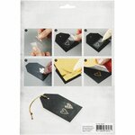 Deco folie en transfervel, bloemen, vel 15x15 cm, goud, groen, 2x2 vel/ 1 doos