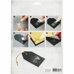 Deco folie en transfervel, verjaardag, vel 15x15 cm, donkerblauw, zilver, 2x2 vel/ 1 doos