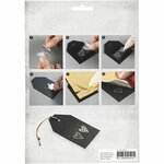 Deco folie en transfervel, Magische kerst, vel 15x15 cm, rood, zilver, 2x2 vel/ 1 doos