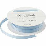 Decoratie lint, B: 6 mm, lichtblauw, 15 m/ 1 rol