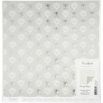 Design papier, engelen en harten, vel 30,5x30,5 cm, 180 gr, zilver, 3 vel/ 1 doos